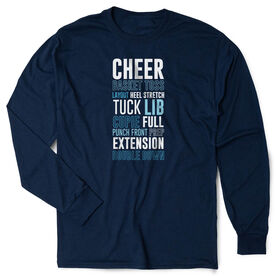 Cheerleading Tshirt Long Sleeve - Cheerleading Words