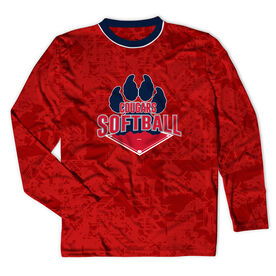 Custom Team Long Sleeve Velocitee T-Shirt  - Softball