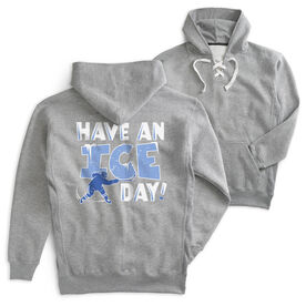 Hockey Sport Lace Sweatshirt - Have an Ice Day