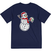 Volleyball Short Sleeve Performance Tee - Serving Holiday Cheer