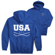 Hockey Hooded Sweatshirt - USA(Back Design)