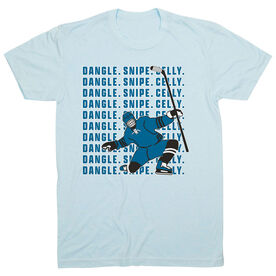 Hockey Short Sleeve T-Shirt - Dangle Snipe Celly Player