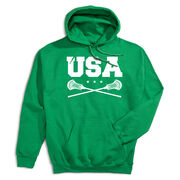 Guys Lacrosse Hooded Sweatshirt - USA