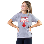 Baseball Short Sleeve T-Shirt - Baseball's My Favorite