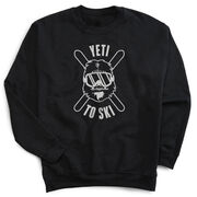 Skiing Crewneck Sweatshirt - Yeti To Ski