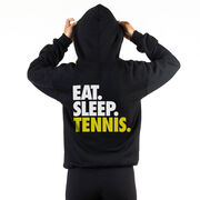 Tennis Hooded Sweatshirt - Eat. Sleep. Tennis. (Back Design)