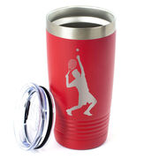 Tennis 20 oz. Double Insulated Tumbler - Male Silhouette