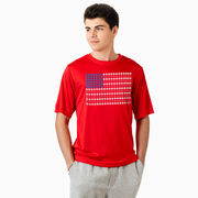 Baseball Short Sleeve Performance Tee - Patriotic Baseball