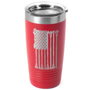 Guys Lacrosse 20 oz. Double Insulated Tumbler - Lax Flag