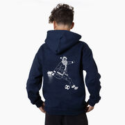 Soccer Hooded Sweatshirt - Santa Player (Back Design)