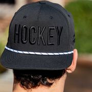 Hockey Rope Hat - Blackout