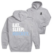 Hockey Hooded Sweatshirt - Eat. Sleep. Hockey (Back Design)