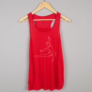 Gymnastics Flowy Racerback Tank Top - Gymnast Sketch