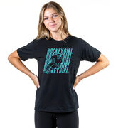 Hockey T-Shirt Short Sleeve - Hockey Girl Repeat