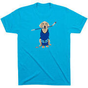 Hockey Short Sleeve T-Shirt - Puck The Hockey Dog