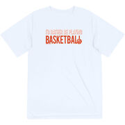 Basketball Short Sleeve Performance Tee - I'd Rather Be Playing Basketball