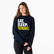 Tennis Crewneck Sweatshirt - Eat Sleep Tennis (Bold)