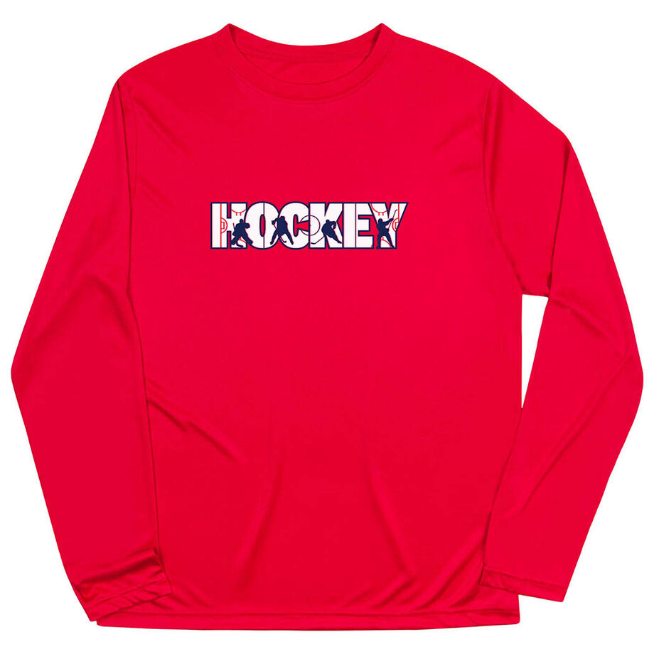 Hockey Long Sleeve Performance Tee - Hockey Life
