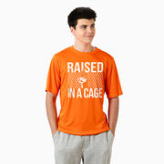 Baseball Short Sleeve Performance Tee - Raised in a Cage Baseball