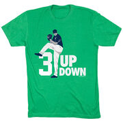 Baseball Tshirt Short Sleeve 3 Up 3 Down