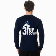 Baseball Tshirt Long Sleeve - 3 Up 3 Down  (Back Design)