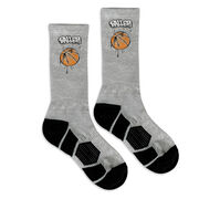 Basketball Graphic Flex Mid-Calf Socks - Graffiti Tag