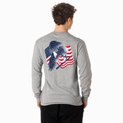 Baseball Tshirt Long Sleeve - Baseball Eagle (Back Design)