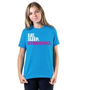 Gymnastics T-Shirt Short Sleeve Eat. Sleep. Gymnastics.