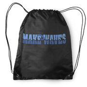 Swimming Drawstring Backpack - Make Waves