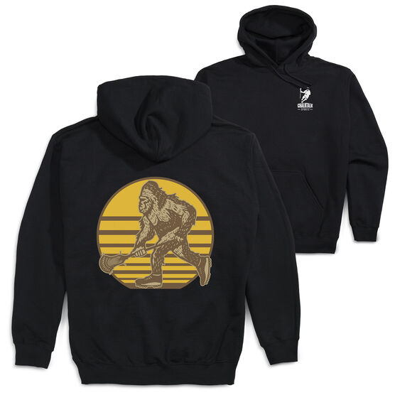 Guys Lacrosse Hooded Sweatshirt - BigFoot (Back Design)