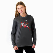 Soccer Long Sleeve Performance Tee - Soccer Santa