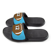 Football Repwell&reg; Slide Sandals - Football With Number