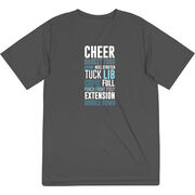 Cheerleading Short Sleeve Performance Tee - Cheerleading Words