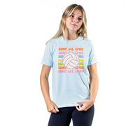 Volleyball Short Sleeve T-Shirt - Bump, Set, Spike