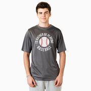 Baseball Short Sleeve Performance Tee - I'd Rather Be Playing Baseball Distressed