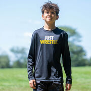 Wrestling Long Sleeve Performance Tee - Just Wrestle