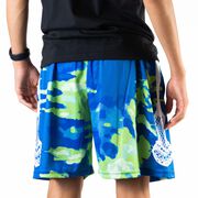 Lacrosse Beckett&trade; Shorts - Spiral Tie-Dye Green