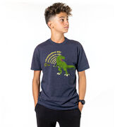 Guys Lacrosse Short Sleeve T-Shirt - Laxasaurus Rex