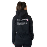 Hockey Hooded Sweatshirt - Hockey Mom Definition (Back Design) 