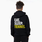 Tennis Hooded Sweatshirt - Eat. Sleep. Tennis. (Back Design)