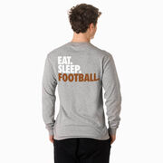 Football Tshirt Long Sleeve - Eat. Sleep. Football (Back Design)