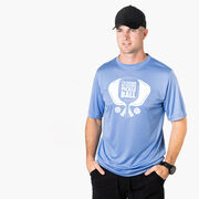 Pickleball Short Sleeve Performance Tee - I'd Rather Be Playing Pickleball
