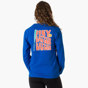 Softball Tshirt Long Sleeve - Hey Batter Batter (Back Design)