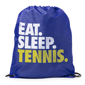 Tennis Drawstring Backpack Eat. Sleep. Tennis. [Royal] - SS