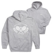 Tennis Hooded Sweatshirt - Love Means Nothing In Tennis (Back Design)