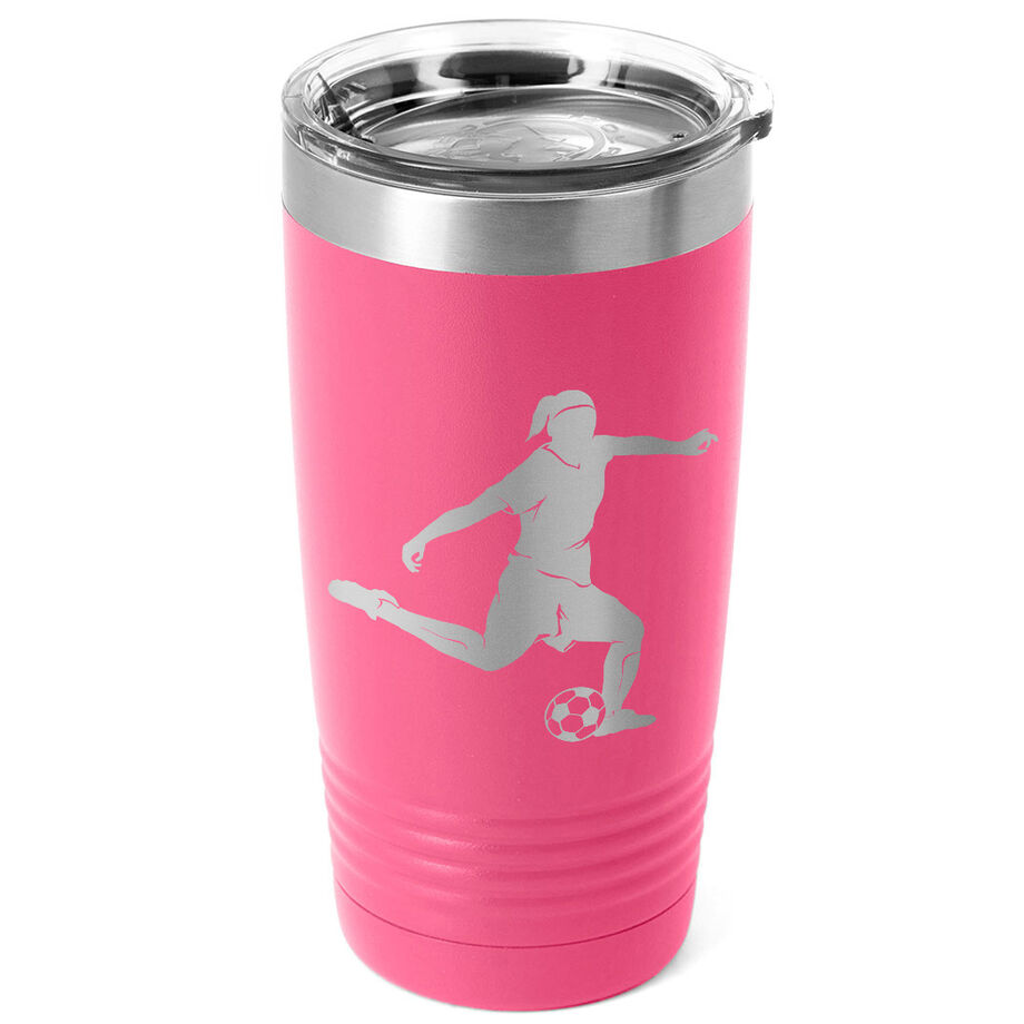 Soccer 20 oz. Double Insulated Tumbler - Female Silhouette