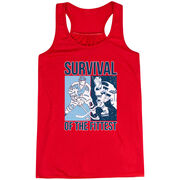 Hockey Flowy Racerback Tank Top - Survival of the Fittest
