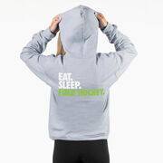 Field Hockey Hooded Sweatshirt - Eat. Sleep. Field Hockey. (Back Design)