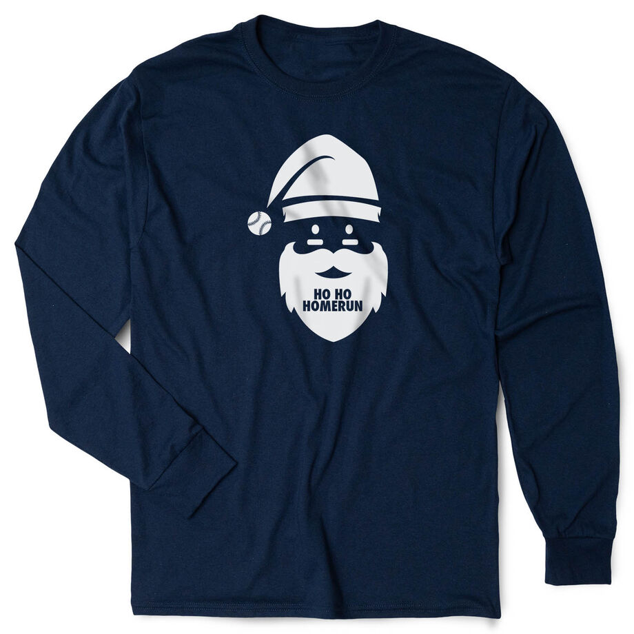 Baseball Tshirt Long Sleeve - Ho Ho Homerun
