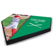 Baseball Home Plate Plaque - Player Photo Stitch